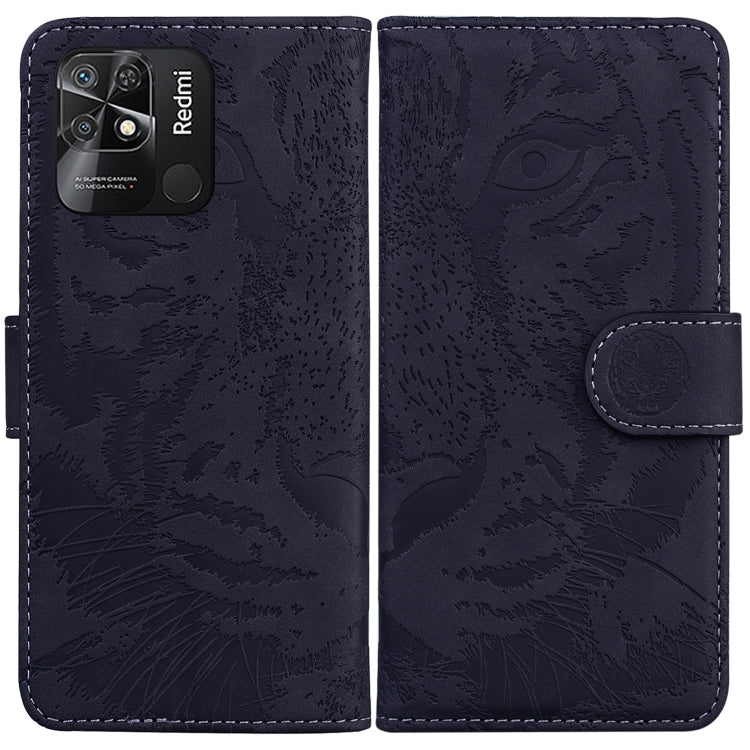 For Xiaomi Redmi 10C Tiger Embossing Pattern Horizontal Flip Leather Phone Case