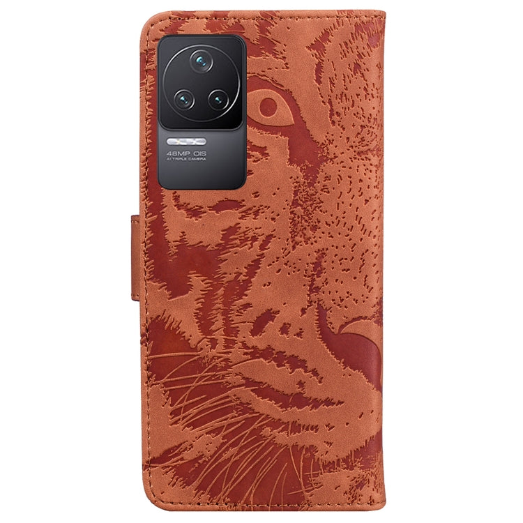 For Xiaomi Redmi K40S Tiger Embossing Pattern Horizontal Flip Leather Phone Case