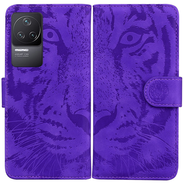 For Xiaomi Redmi K40S Tiger Embossing Pattern Horizontal Flip Leather Phone Case