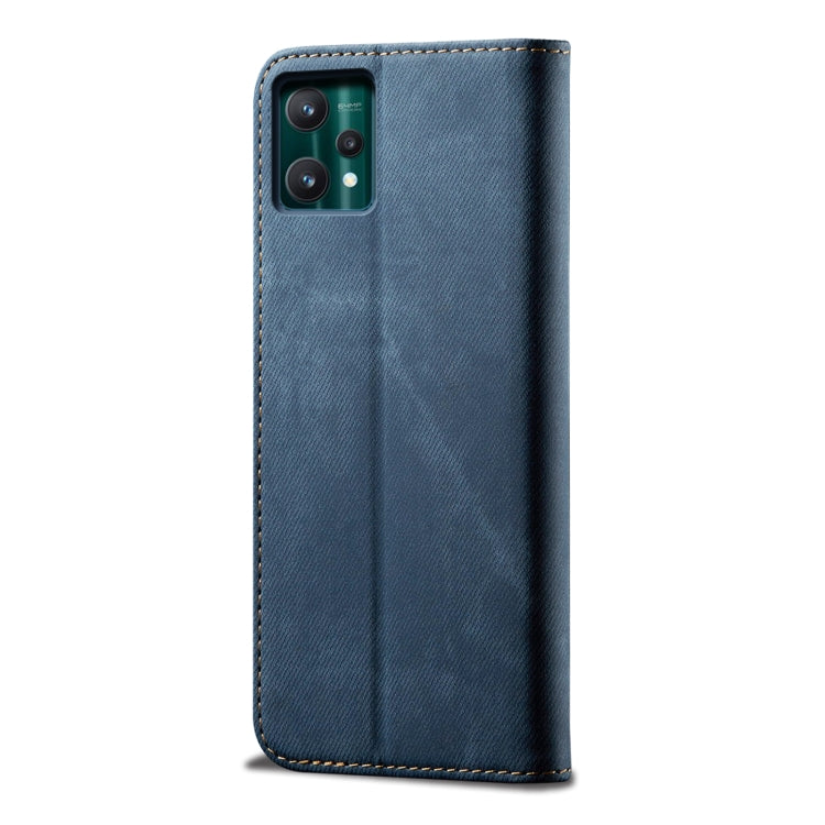 For OPPO Realme 9 Pro Denim Texture Casual Style Leather Phone Case