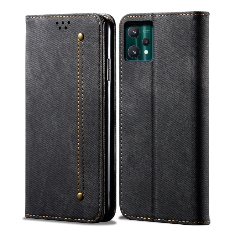 For OPPO Realme 9 Pro Denim Texture Casual Style Leather Phone Case