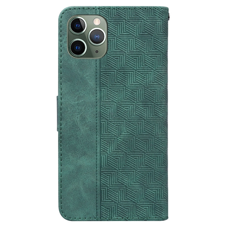 For iPhone 11 Pro Geometric Embossed Leather Phone Case