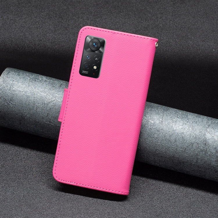For Xiaomi Redmi Note 11 Pro International Version Litchi Texture Pure Color Horizontal Flip Leather Phone Case
