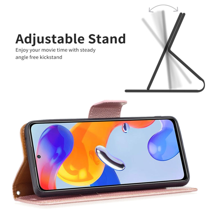 For Xiaomi Redmi Note 11 Pro International Version Litchi Texture Pure Color Horizontal Flip Leather Phone Case