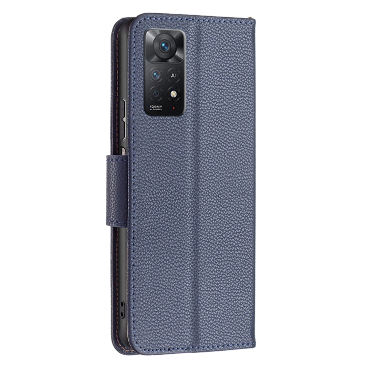 For Xiaomi Redmi Note 11 Pro International Version Litchi Texture Pure Color Horizontal Flip Leather Phone Case