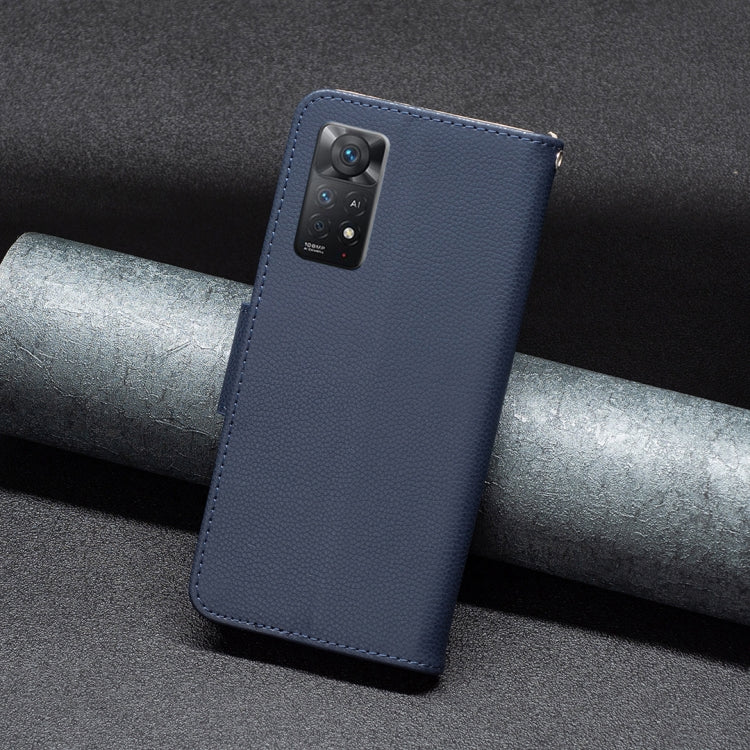 For Xiaomi Redmi Note 11 Pro International Version Litchi Texture Pure Color Horizontal Flip Leather Phone Case