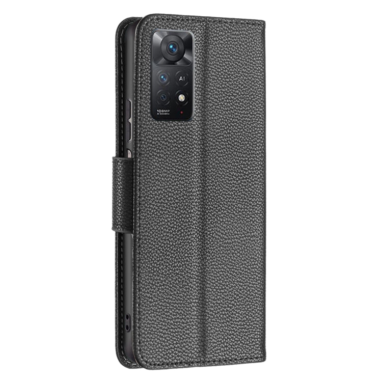For Xiaomi Redmi Note 11 Pro International Version Litchi Texture Pure Color Horizontal Flip Leather Phone Case