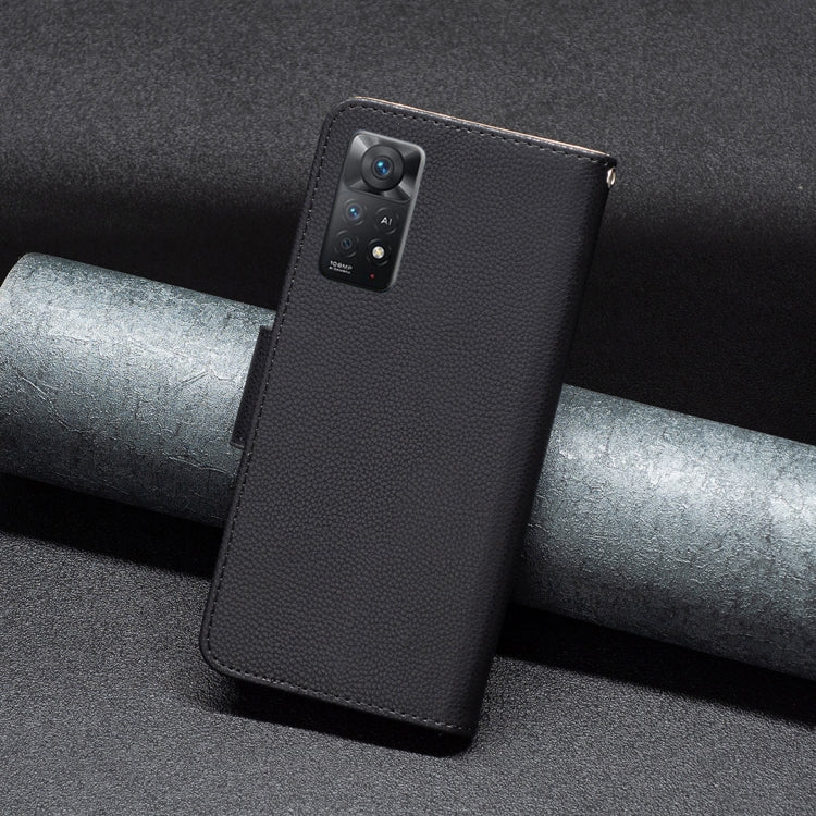 For Xiaomi Redmi Note 11 Pro International Version Litchi Texture Pure Color Horizontal Flip Leather Phone Case