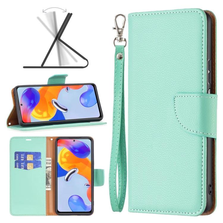 For Xiaomi Redmi Note 11 Pro International Version Litchi Texture Pure Color Horizontal Flip Leather Phone Case