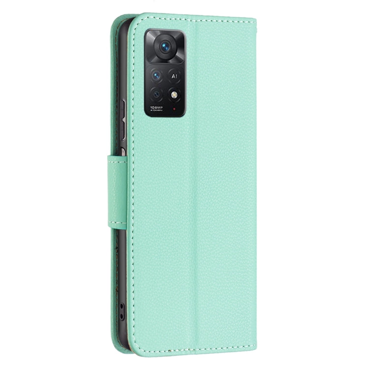 For Xiaomi Redmi Note 11 Pro International Version Litchi Texture Pure Color Horizontal Flip Leather Phone Case
