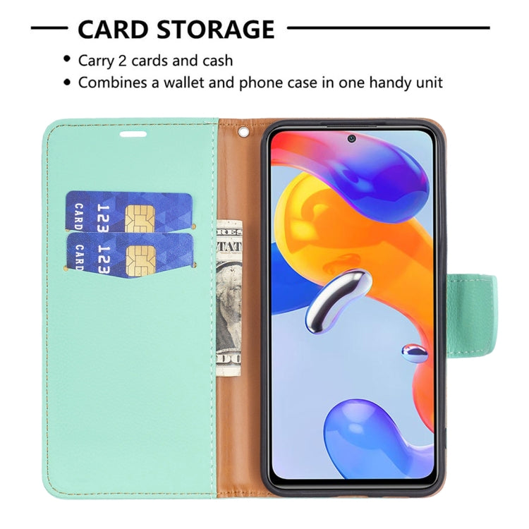 For Xiaomi Redmi Note 11 Pro International Version Litchi Texture Pure Color Horizontal Flip Leather Phone Case