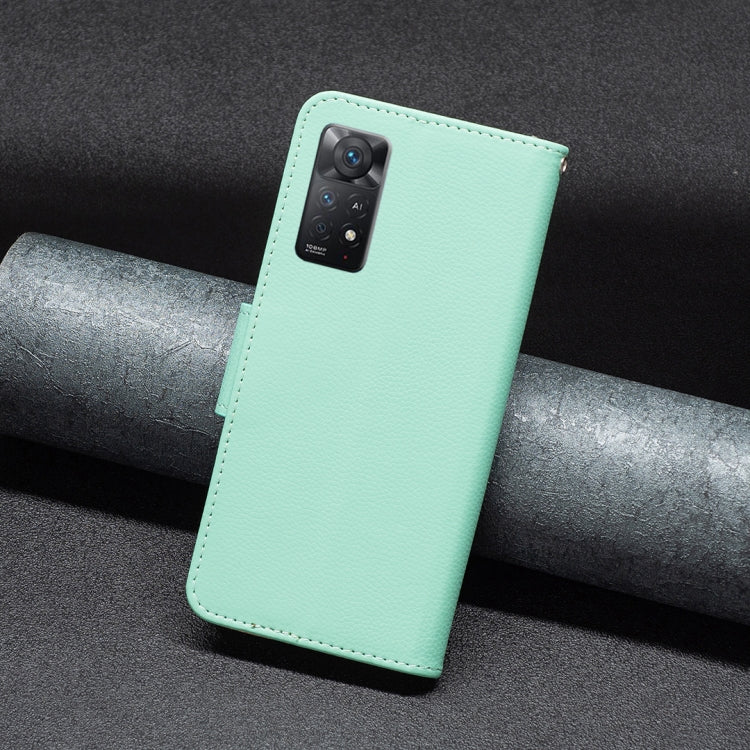 For Xiaomi Redmi Note 11 Pro International Version Litchi Texture Pure Color Horizontal Flip Leather Phone Case