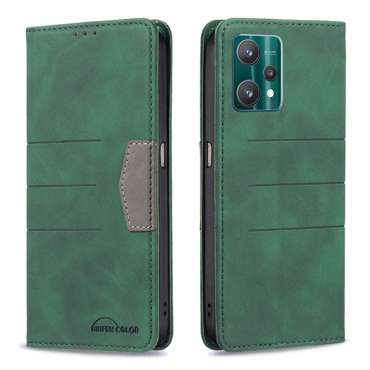 For OPPO Realme 9 Pro Magnetic Splicing Leather Phone Case