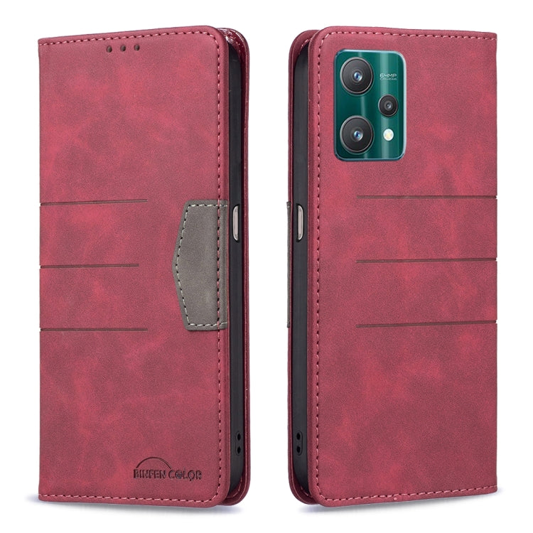 For OPPO Realme 9 Pro Magnetic Splicing Leather Phone Case