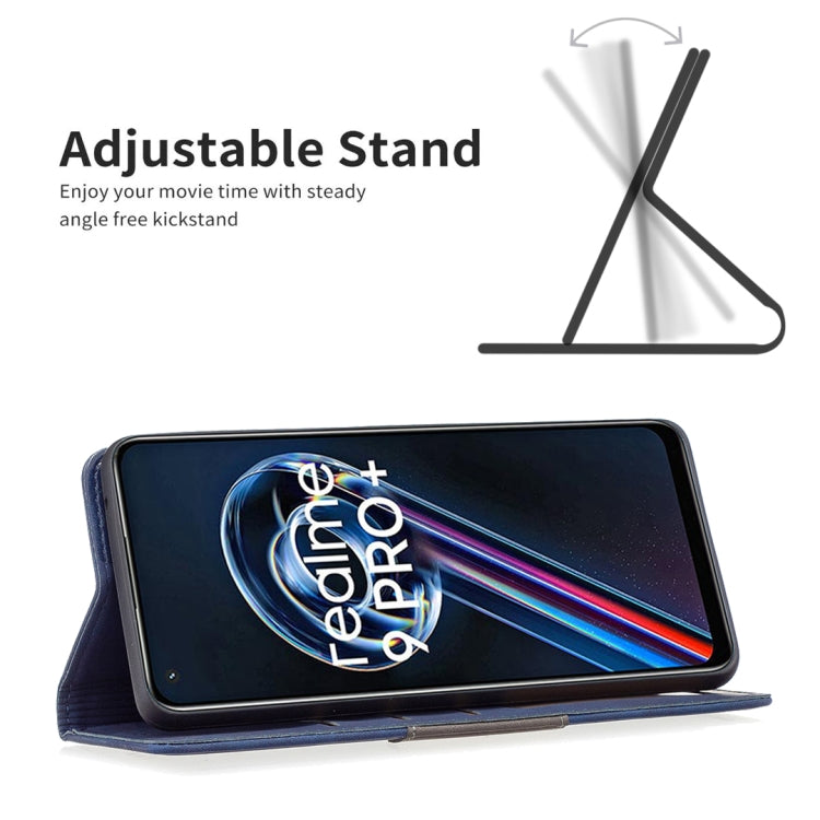 For OPPO Realme 9 Pro+ Magnetic Splicing Leather Phone Case
