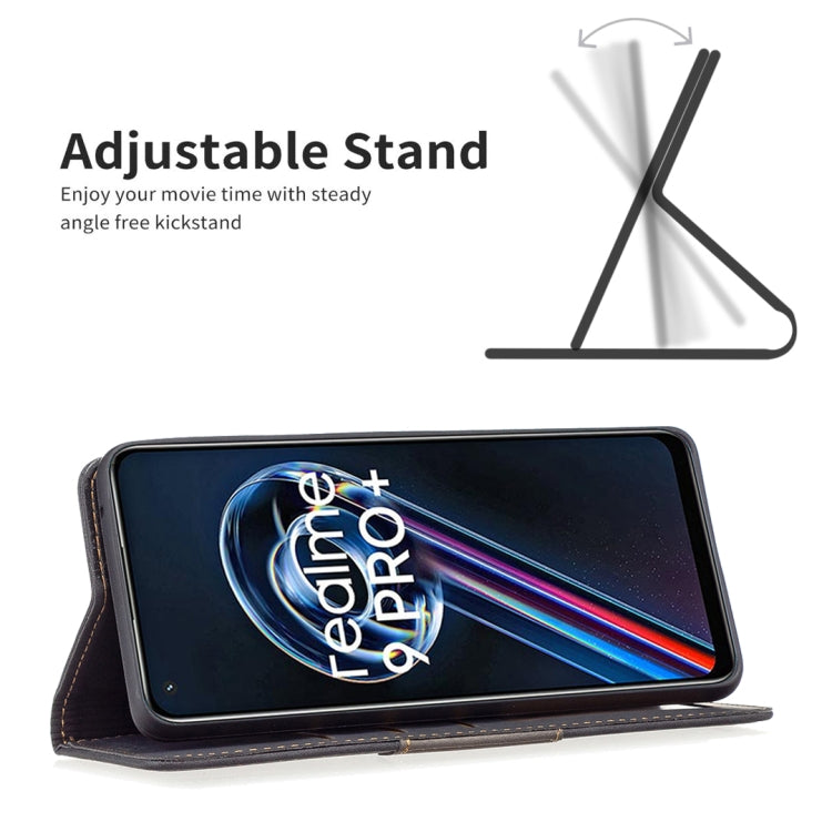 For OPPO Realme 9 Pro+ Magnetic Splicing Leather Phone Case