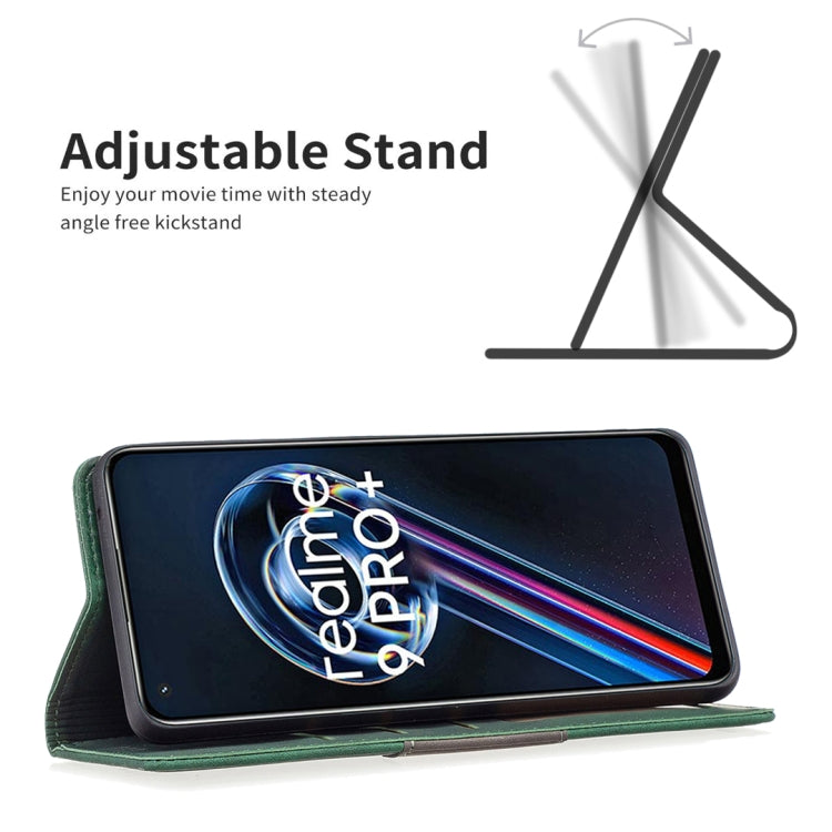 For OPPO Realme 9 Pro+ Magnetic Splicing Leather Phone Case