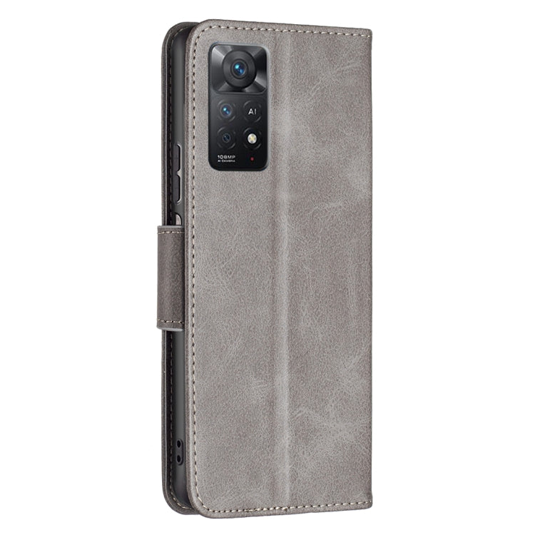 For Xiaomi Redmi Note 11 Pro International Version Lambskin Texture Pure Color Horizontal Flip Leather Phone Case