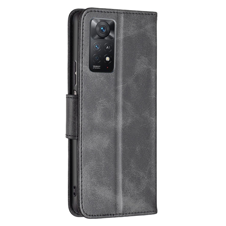 For Xiaomi Redmi Note 11 Pro International Version Lambskin Texture Pure Color Horizontal Flip Leather Phone Case