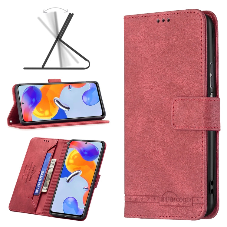 For Xiaomi Redmi Note 11 Pro International Version Magnetic Clasp RFID Blocking Anti-Theft Leather Case