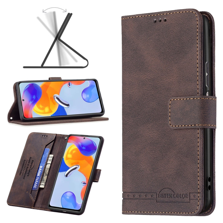 For Xiaomi Redmi Note 11 Pro International Version Magnetic Clasp RFID Blocking Anti-Theft Leather Case