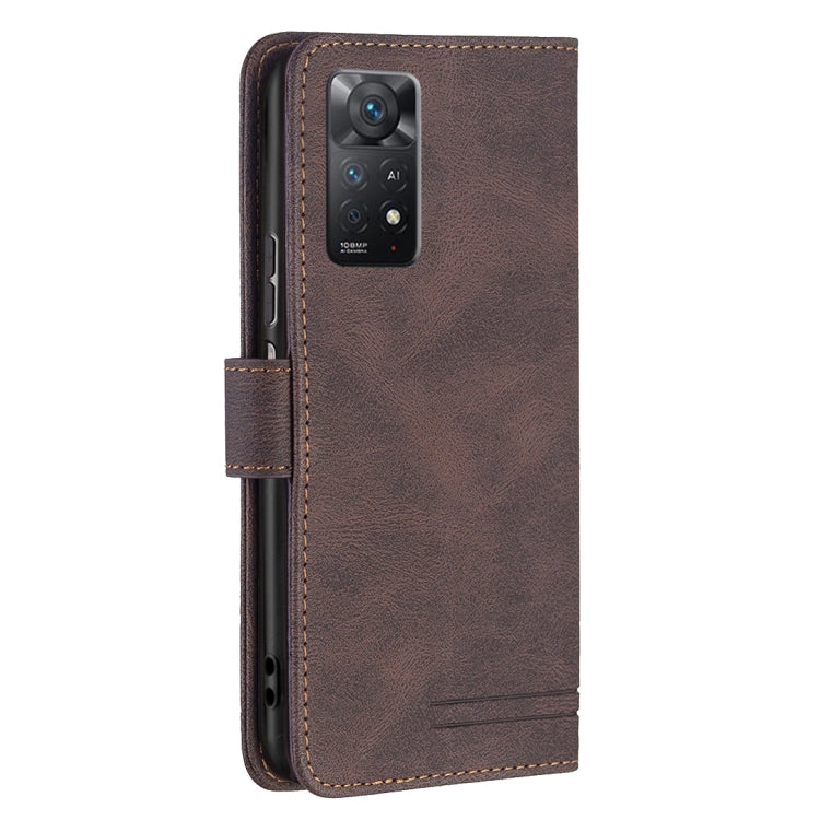 For Xiaomi Redmi Note 11 Pro International Version Magnetic Clasp RFID Blocking Anti-Theft Leather Case