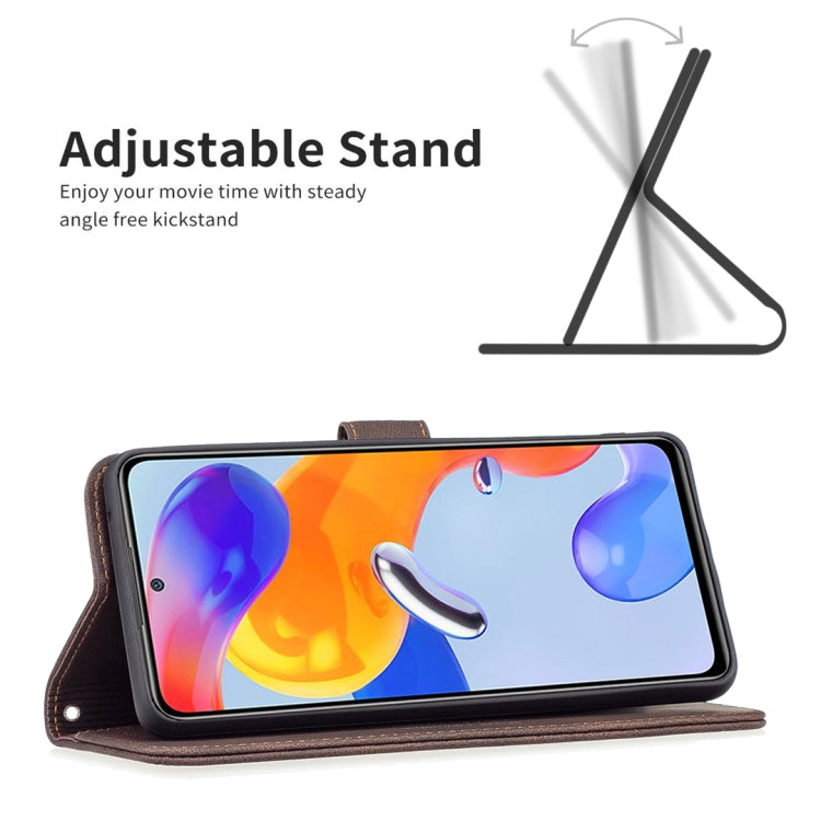 For Xiaomi Redmi Note 11 Pro International Version Magnetic Clasp RFID Blocking Anti-Theft Leather Case