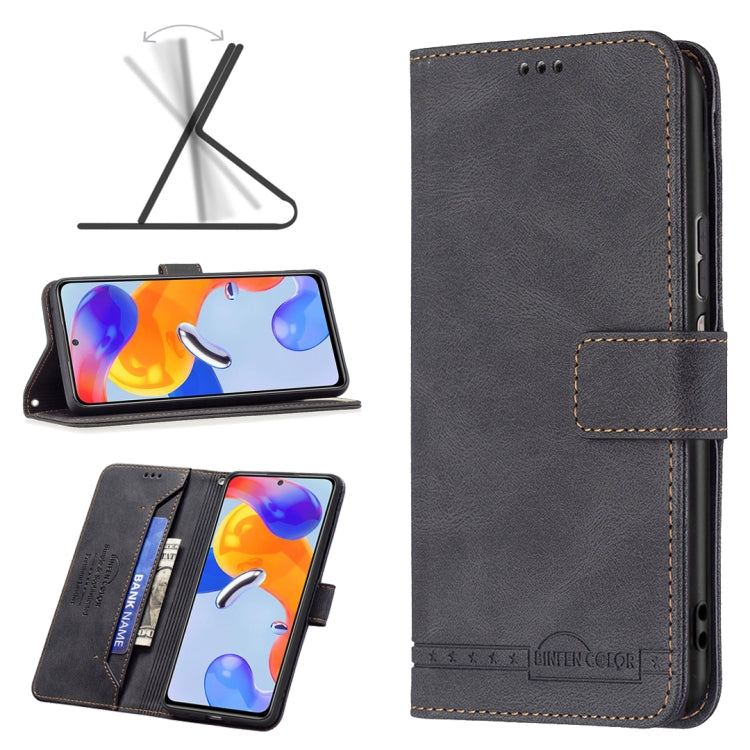 For Xiaomi Redmi Note 11 Pro International Version Magnetic Clasp RFID Blocking Anti-Theft Leather Case
