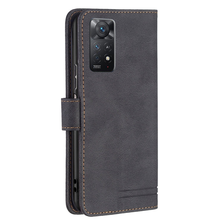 For Xiaomi Redmi Note 11 Pro International Version Magnetic Clasp RFID Blocking Anti-Theft Leather Case