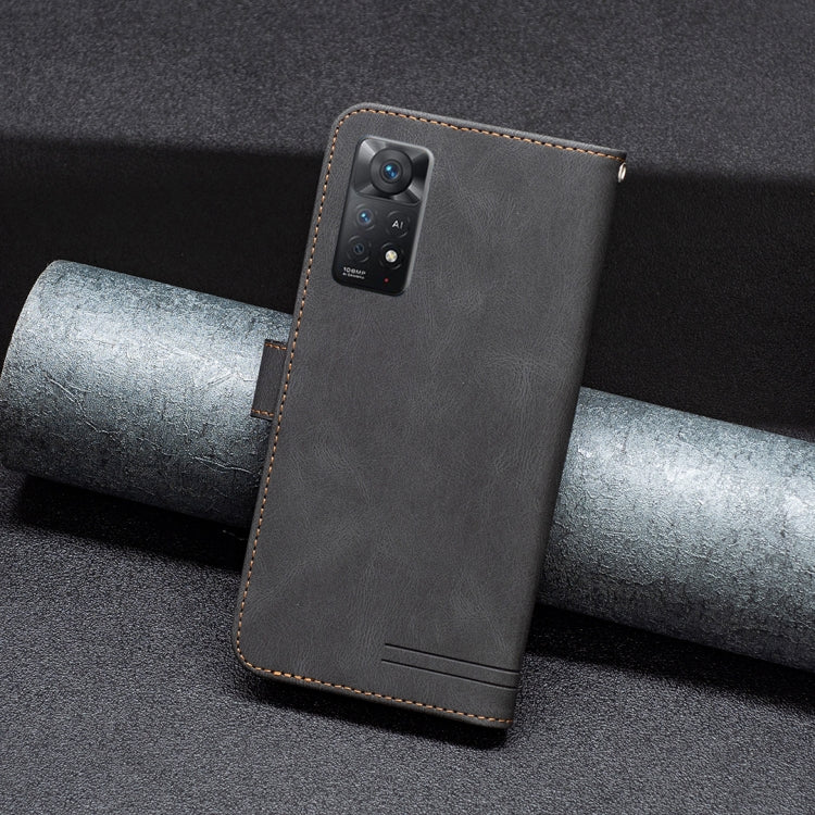 For Xiaomi Redmi Note 11 Pro International Version Magnetic Clasp RFID Blocking Anti-Theft Leather Case