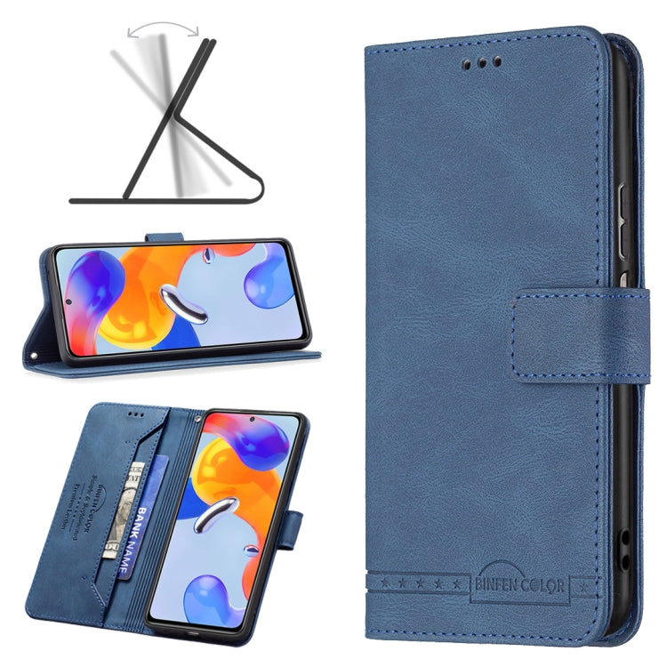 For Xiaomi Redmi Note 11 Pro International Version Magnetic Clasp RFID Blocking Anti-Theft Leather Case