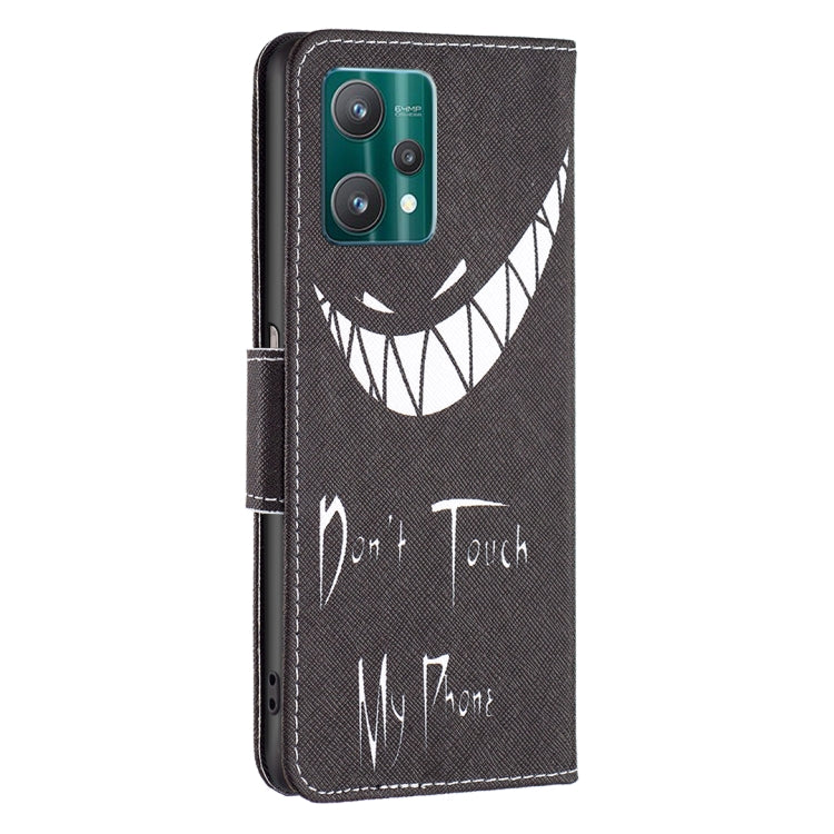For OPPO Realme 9 Pro Colored Drawing Pattern Horizontal Flip Leather Case with Holder & Card Slots & Wallet