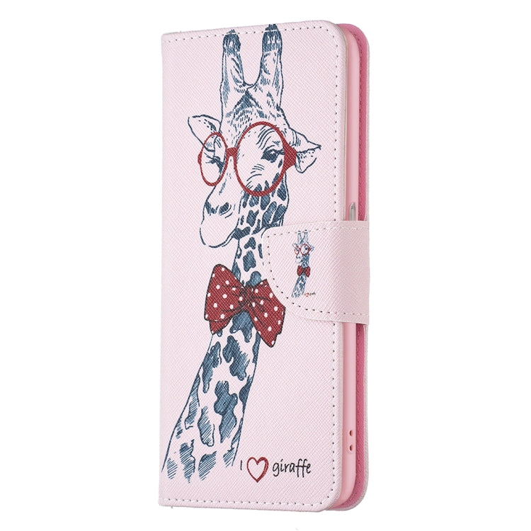 For OPPO Realme 9 Pro Colored Drawing Pattern Horizontal Flip Leather Case with Holder & Card Slots & Wallet