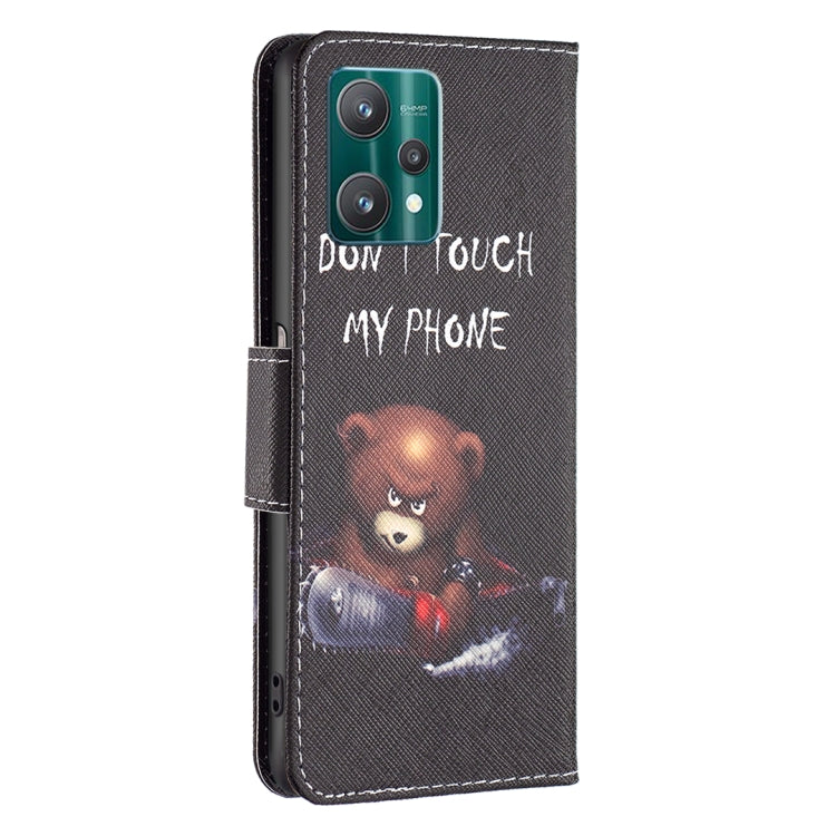 For OPPO Realme 9 Pro Colored Drawing Pattern Horizontal Flip Leather Case with Holder & Card Slots & Wallet