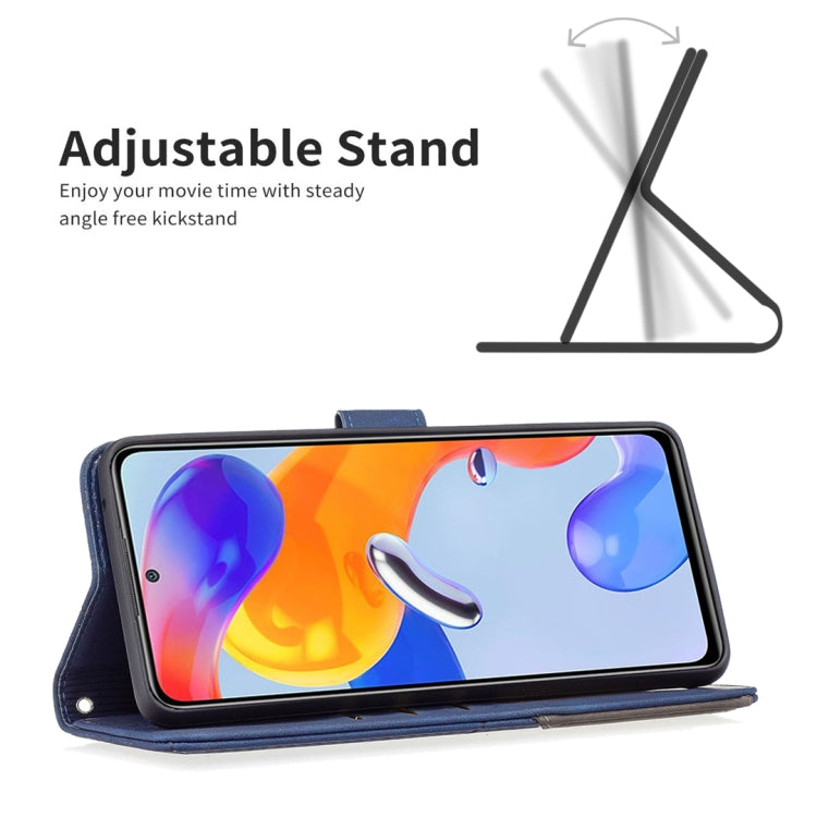 For Xiaomi Redmi Note 11 Pro International Version Rhombus Texture Magnetic Buckle Horizontal Flip Leather Phone Case