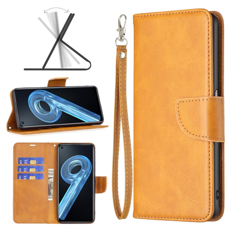 For OPPO A36 4G / A96 4G / A76 4G / K10 4G / Realme 9i Retro Lambskin Texture Leather Phone Case