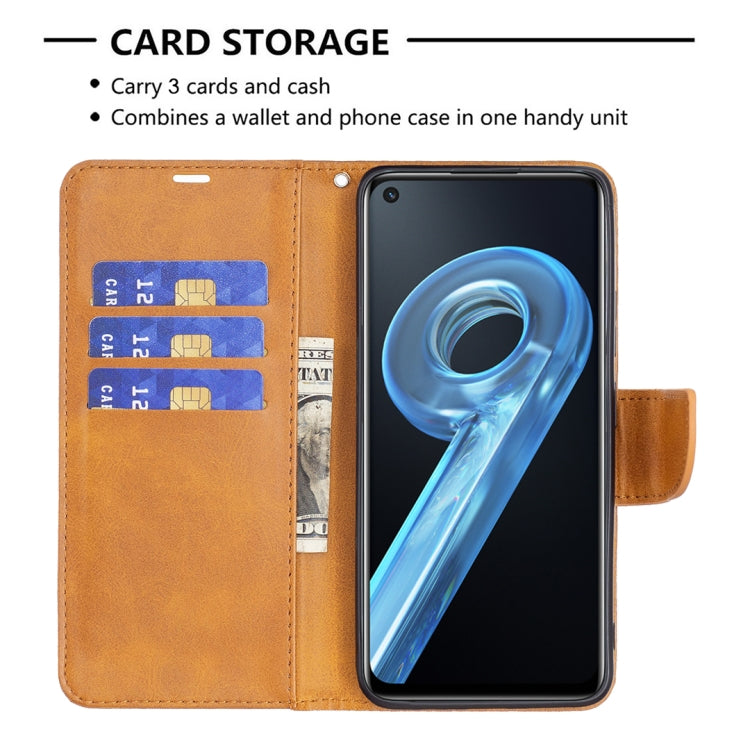 For OPPO A36 4G / A96 4G / A76 4G / K10 4G / Realme 9i Retro Lambskin Texture Leather Phone Case