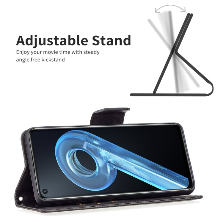 For OPPO A36 4G / A96 4G / A76 4G / K10 4G / Realme 9i Retro Lambskin Texture Leather Phone Case