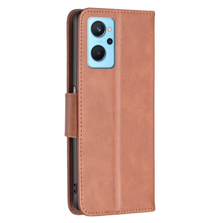 For OPPO A36 4G / A96 4G / A76 4G / K10 4G / Realme 9i Retro Lambskin Texture Leather Phone Case