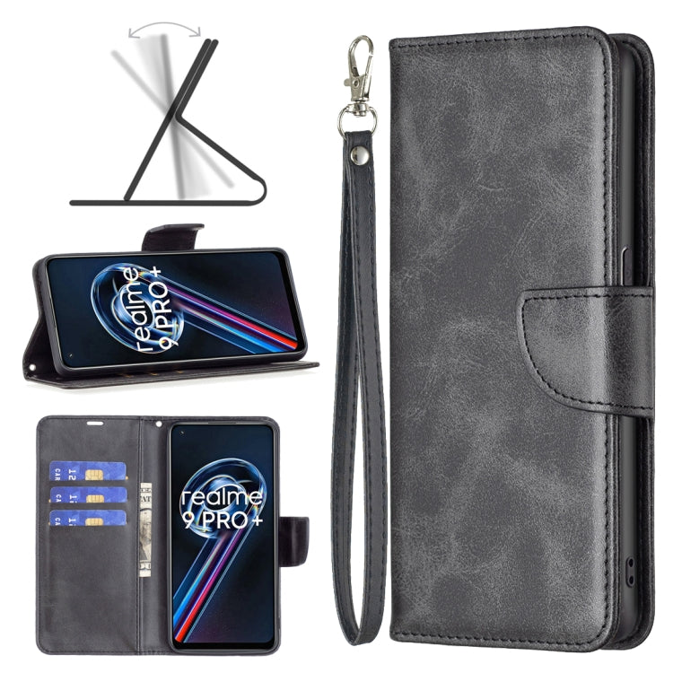 For OPPO Realme 9 Pro+ Retro Lambskin Texture Leather Phone Case