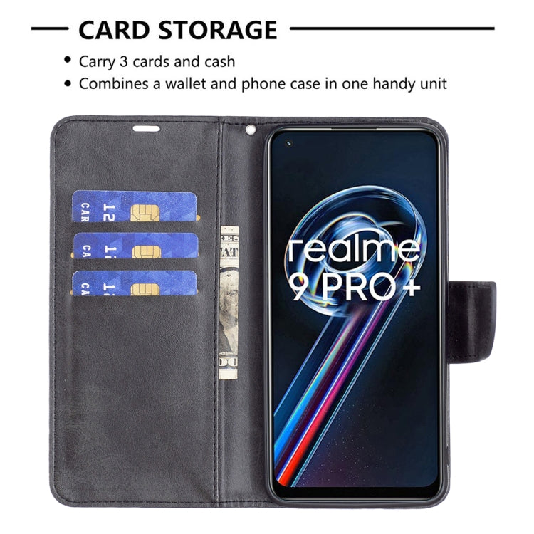 For OPPO Realme 9 Pro+ Retro Lambskin Texture Leather Phone Case