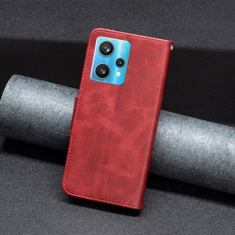 For OPPO Realme 9 Pro+ Retro Lambskin Texture Leather Phone Case