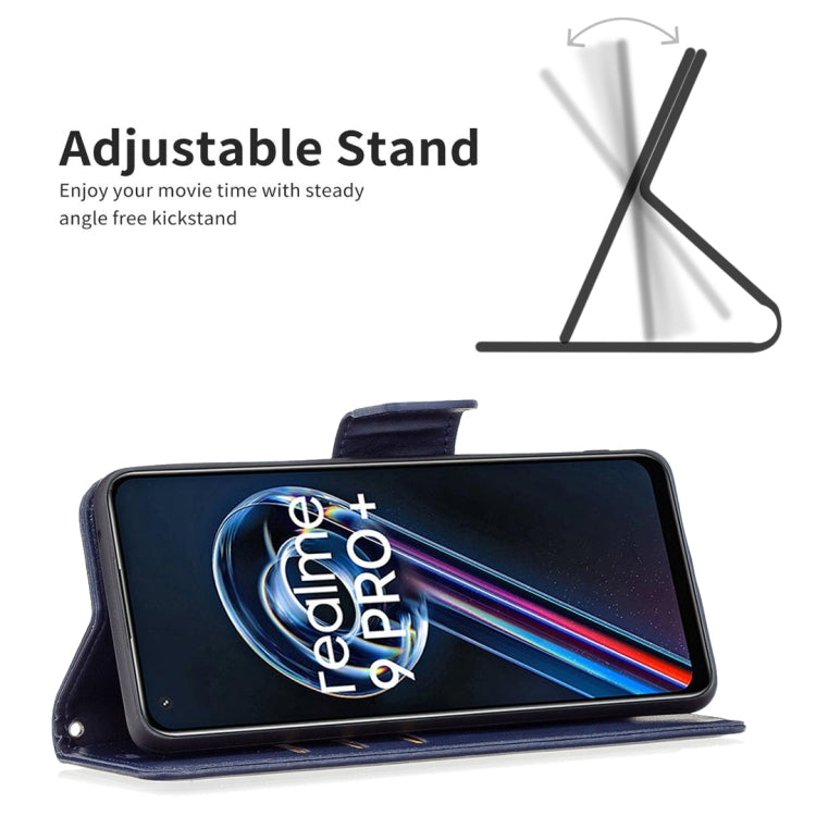 For OPPO Realme 9 Pro+ Retro Lambskin Texture Leather Phone Case