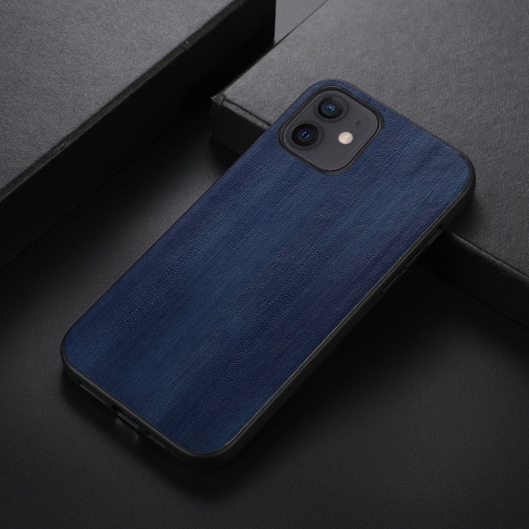 For iPhone 12 mini Yellow Cow Texture PU Phone Case