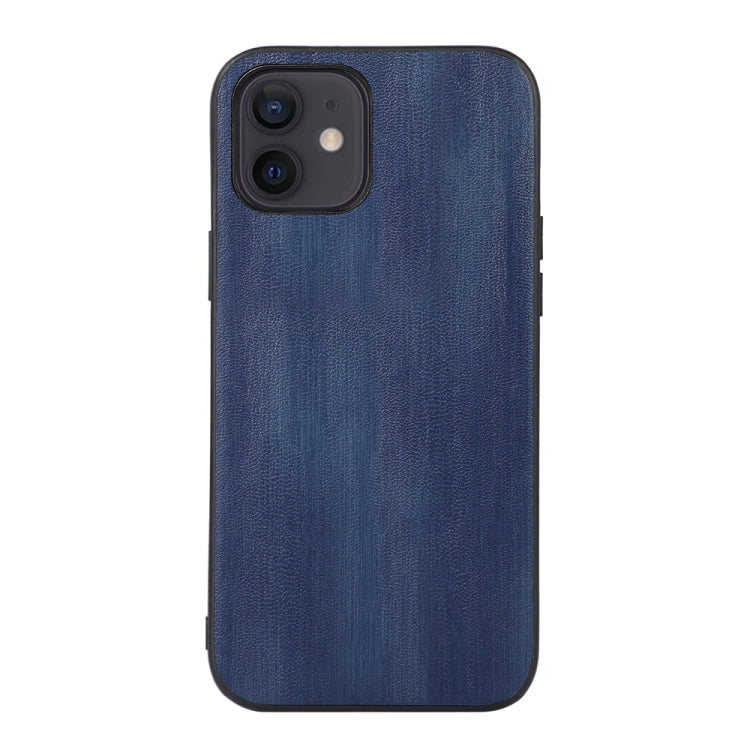 For iPhone 12 mini Yellow Cow Texture PU Phone Case