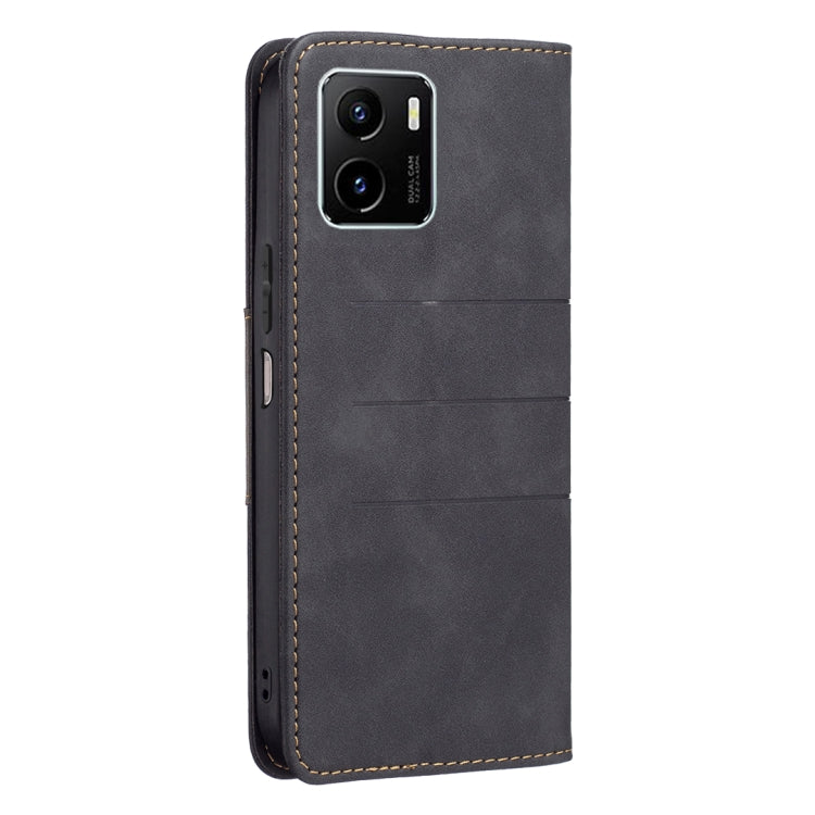 For vivo Y15s Magnetic Splicing Leather Phone Case