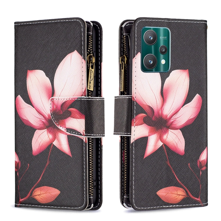 For OPPO Realme 9 Pro Colored Drawing Pattern Zipper Horizontal Flip Leather Phone Case with Holder & Card Slots & Wallet