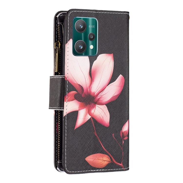 For OPPO Realme 9 Pro Colored Drawing Pattern Zipper Horizontal Flip Leather Phone Case with Holder & Card Slots & Wallet