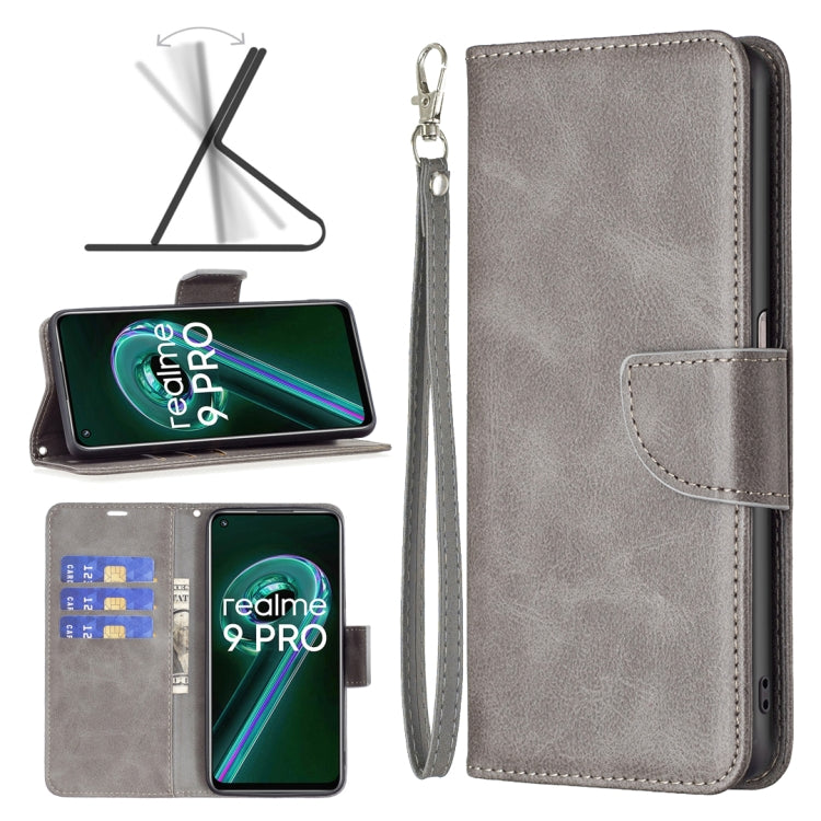 For OPPO Realme 9 Pro Retro Lambskin Texture Leather Phone Case