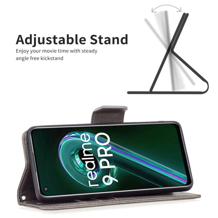 For OPPO Realme 9 Pro Retro Lambskin Texture Leather Phone Case